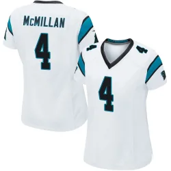 Women's Tetairoa McMillan Carolina Panthers No.4 Game Jersey - White