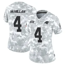 Women's Tetairoa McMillan Carolina Panthers No.4 Limited 2024 Salute to Service Jersey - Arctic Camo