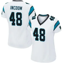 Women's Thomas Incoom Carolina Panthers No.48 Game Jersey - White