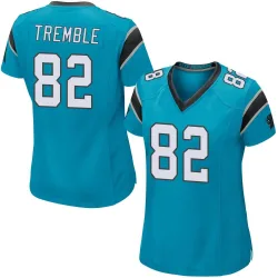 Women's Tommy Tremble Carolina Panthers No.82 Game Alternate Jersey - Blue