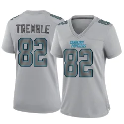 Women's Tommy Tremble Carolina Panthers No.82 Game Atmosphere Fashion Jersey - Gray