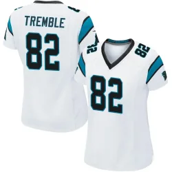 Women's Tommy Tremble Carolina Panthers No.82 Game Jersey - White