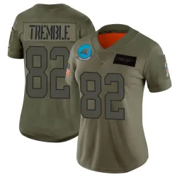 Women's Tommy Tremble Carolina Panthers No.82 Limited 2019 Salute to Service Jersey - Camo