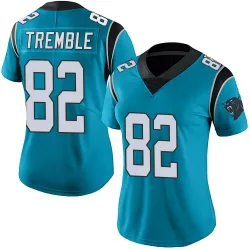 Women's Tommy Tremble Carolina Panthers No.82 Limited Alternate Vapor Untouchable Jersey - Blue