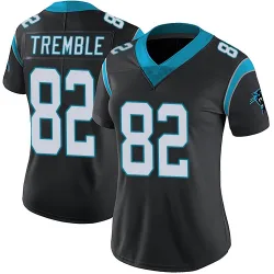 Women's Tommy Tremble Carolina Panthers No.82 Limited Team Color Vapor Untouchable Jersey - Black