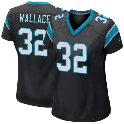 Women's Trevin Wallace Carolina Panthers No.32 Game Team Color Jersey - Black