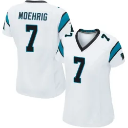 Women's Tre'von Moehrig Carolina Panthers No.7 Game Jersey - White