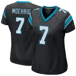 Women's Tre'von Moehrig Carolina Panthers No.7 Game Team Color Jersey - Black