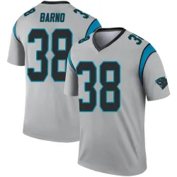 Youth Amare Barno Carolina Panthers No.38 Legend Inverted Silver Jersey