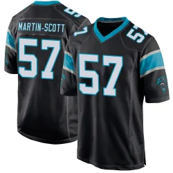 Youth Bam Martin-Scott Carolina Panthers No.57 Game Team Color Jersey - Black