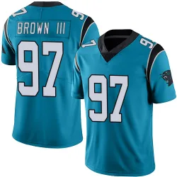 Youth Bobby Brown III Carolina Panthers No.97 Limited Alternate Vapor Untouchable Jersey - Blue