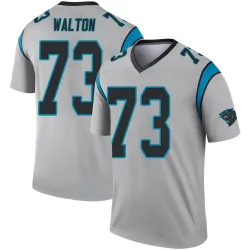Youth Brandon Walton Carolina Panthers No.73 Legend Inverted Silver Jersey