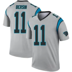 Youth Brenton Bersin Carolina Panthers No.11 Legend Inverted Silver Jersey