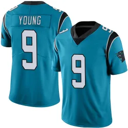 Youth Bryce Young Carolina Panthers No.9 Limited Alternate Vapor Untouchable Jersey - Blue