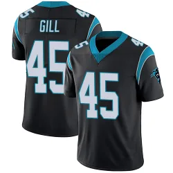 Youth Cam Gill Carolina Panthers No.45 Limited Team Color Vapor Untouchable Jersey - Black