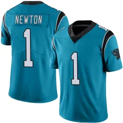 Youth Cam Newton Carolina Panthers No.1 Limited Alternate Vapor Untouchable Jersey - Blue