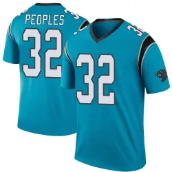 Youth Camerun Peoples Carolina Panthers No.32 Legend Color Rush Jersey - Blue