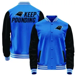 Youth Carolina Panthers No. Full-Snap Jacket - Blue/Black