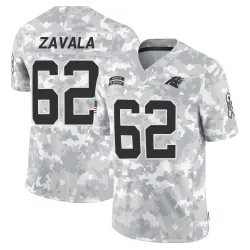 Youth Chandler Zavala Carolina Panthers No.62 Limited 2024 Salute to Service Jersey - Arctic Camo