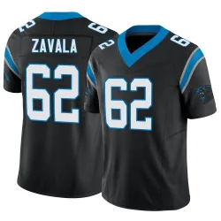 Youth Chandler Zavala Carolina Panthers No.62 Limited Vapor F.U.S.E. Jersey - Black