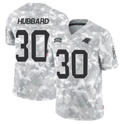 Youth Chuba Hubbard Carolina Panthers No.30 Limited 2024 Salute to Service Jersey - Arctic Camo
