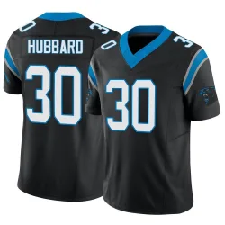 Youth Chuba Hubbard Carolina Panthers No.30 Limited Vapor F.U.S.E. Jersey - Black