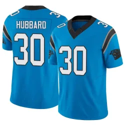 Youth Chuba Hubbard Carolina Panthers No.30 Limited Vapor F.U.S.E. Jersey - Blue