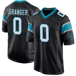 Youth Colin Granger Carolina Panthers No.0 Game Team Color Jersey - Black