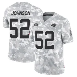 Youth DJ Johnson Carolina Panthers No.52 Limited 2024 Salute to Service Jersey - Arctic Camo