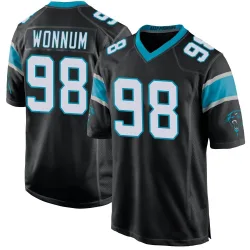 Youth D.J. Wonnum Carolina Panthers No.98 Game Team Color Jersey - Black