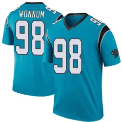 Youth D.J. Wonnum Carolina Panthers No.98 Legend Color Rush Jersey - Blue