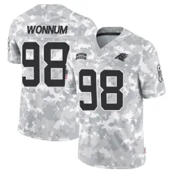 Youth D.J. Wonnum Carolina Panthers No.98 Limited 2024 Salute to Service Jersey - Arctic Camo