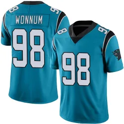 Youth D.J. Wonnum Carolina Panthers No.98 Limited Alternate Vapor Untouchable Jersey - Blue