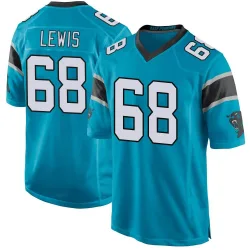 Youth Damien Lewis Carolina Panthers No.68 Game Alternate Jersey - Blue