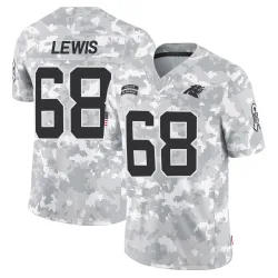 Youth Damien Lewis Carolina Panthers No.68 Limited 2024 Salute to Service Jersey - Arctic Camo