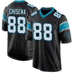 Youth Dan Chisena Carolina Panthers No.88 Game Team Color Jersey - Black