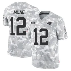 Youth Dax Milne Carolina Panthers No.12 Limited 2024 Salute to Service Jersey - Arctic Camo