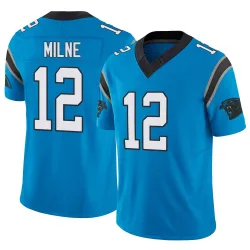 Youth Dax Milne Carolina Panthers No.12 Limited Vapor F.U.S.E. Jersey - Blue