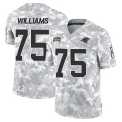 Youth DeShawn Williams Carolina Panthers No.75 Limited 2024 Salute to Service Jersey - Arctic Camo