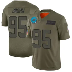Youth Derrick Brown Carolina Panthers No.95 Limited 2019 Salute to Service Jersey - Camo