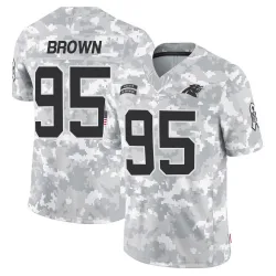 Youth Derrick Brown Carolina Panthers No.95 Limited 2024 Salute to Service Jersey - Arctic Camo
