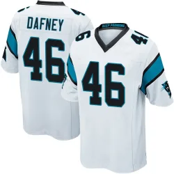 Youth Dominique Dafney Carolina Panthers No.46 Game Jersey - White