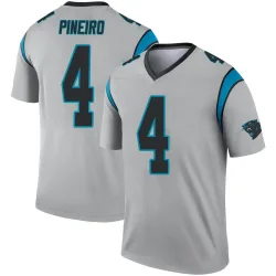Youth Eddy Pineiro Carolina Panthers No.4 Legend Inverted Silver Jersey