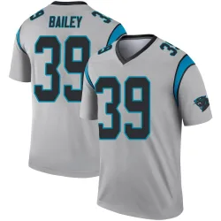 Youth Emani Bailey Carolina Panthers No.39 Legend Inverted Silver Jersey