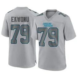 Youth Ikem Ekwonu Carolina Panthers No.79 Game Atmosphere Fashion Jersey - Gray
