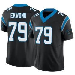 Youth Ikem Ekwonu Carolina Panthers No.79 Limited Vapor F.U.S.E. Jersey - Black