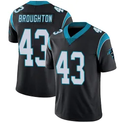 Youth JaTravis Broughton Carolina Panthers No.43 Limited Team Color Vapor Untouchable Jersey - Black
