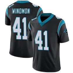 Youth Jacoby Windmon Carolina Panthers No.41 Limited Team Color Vapor Untouchable Jersey - Black