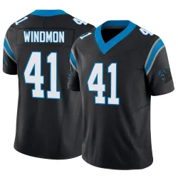 Youth Jacoby Windmon Carolina Panthers No.41 Limited Vapor F.U.S.E. Jersey - Black