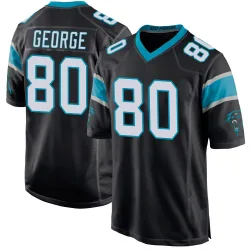 Youth Jacolby George Carolina Panthers No.80 Game Team Color Jersey - Black